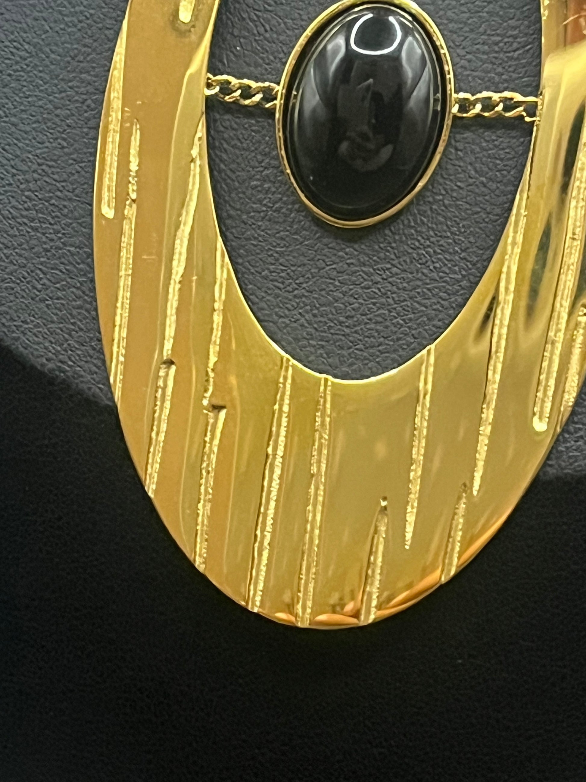 Collier Éclipse Obsidienne