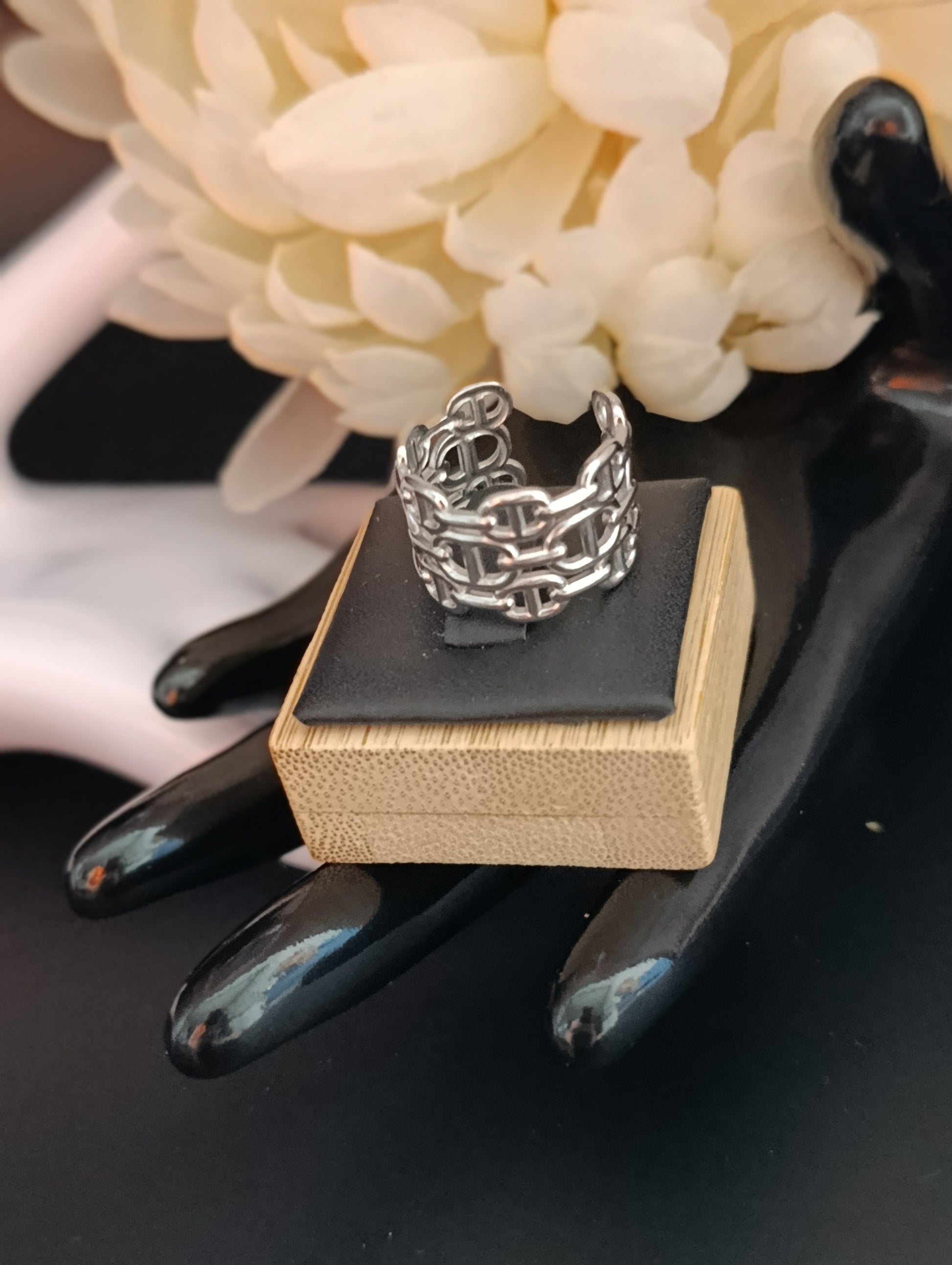 Bague Véra argentée